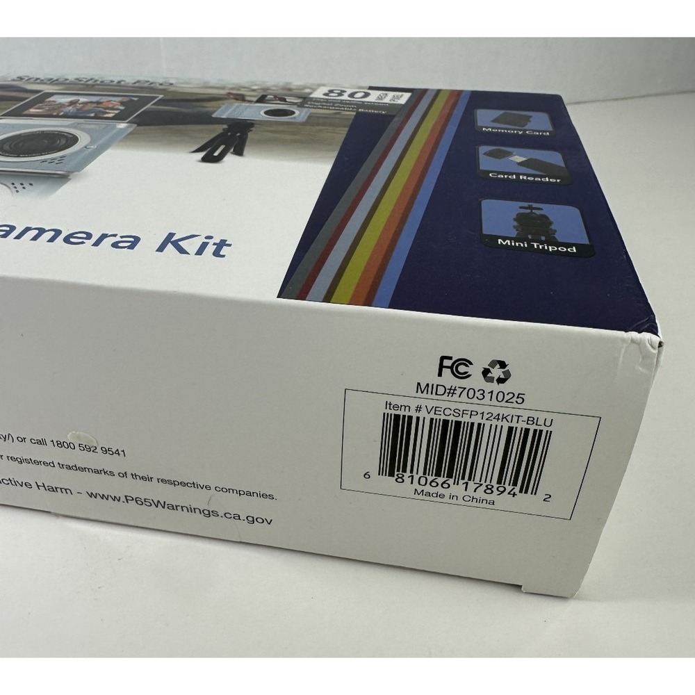 New! Blue Vivitar Snapshot Pro 4K Digital Camera Kit Video W/ Flip Out Screen - Picture 9 of 11
